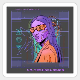 Cyberpunk 2077 Night City VR Sticker